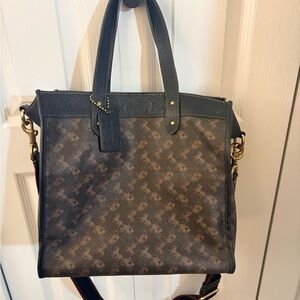 Brown Coach shoulder bag with tags